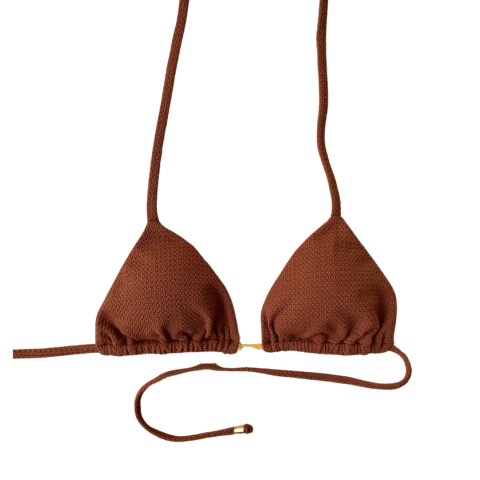 TOP CORTININHA MARROM - comprar online