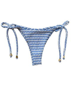 CALCINHA AMARRAÇÃO CROCHET AZUL - comprar online