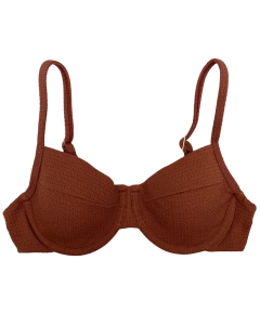 TOP MEIA TAÇA MARROM - comprar online