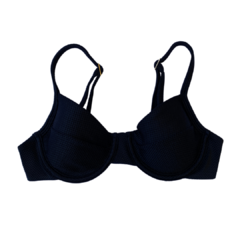 TOP MEIA TAÇA PRETO - comprar online