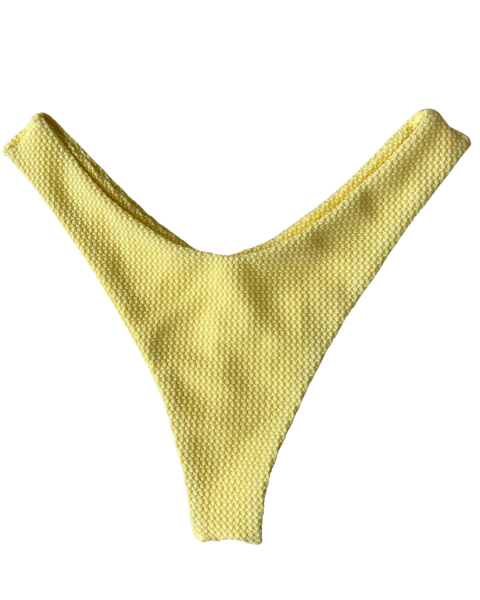 CALCINHA ASA DELTA FIO DUPLO AMARELO MANTEIGA - comprar online