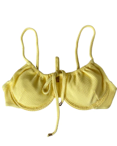 TOP LACINHO AMARELO MANTEIGA - comprar online