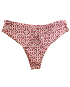 CALCINHA ASA DELTA LARGA CROCHET ROSA - comprar online