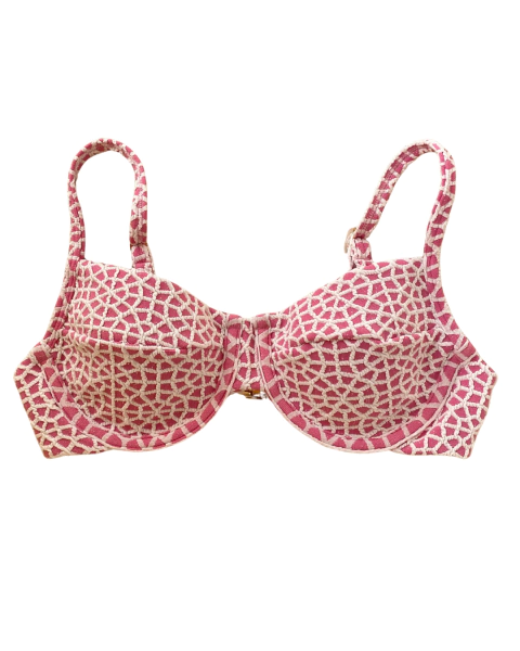 TOP MEIA TAÇA CROCHET ROSA - comprar online