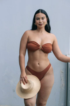 CALCINHA ASA DELTA FIO DUPLO MARROM