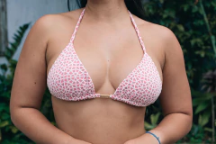 TOP CORTININHA CROCHET ROSA - Saurine Lingerie e Beachwear