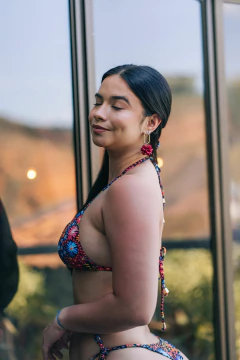 TOP CORTININHA ESTAMPADO FLORAL - loja online