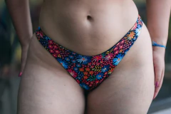CALCINHA ASA DELTA FIO DUPLO ESTAMPADO FLORAL - Saurine Lingerie e Beachwear