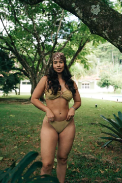 CALCINHA ASA DELTA FIO DUPLO MOSTARDA na internet