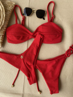 CALCINHA ASA DELTA FIO DUPLO VERMELHO