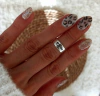 ANILLO MIDI COMBINADO. Acero blanco