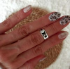 ANILLO MIDI UNIVERSO . Acero blanco