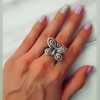 ANILLO INFLADO  MARIPOSA (numero 20 ) (plata 925)