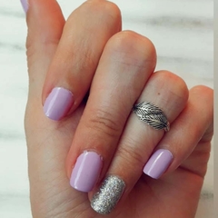 ANILLO MIDI HOJAS (plata 925)