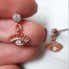 ARO JACKY. PLATA 925 ROSE. ( POR UNIDAD)