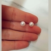 Aros  perlas (par ) (plata 925)
