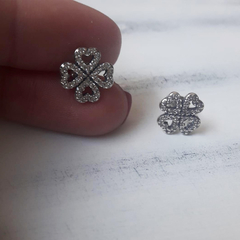 Aros Trébol linea Pandora (plata 925) - comprar online