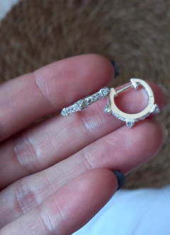 ARGOLLITAS ROCK STRASS . Plata 925 PAR en internet
