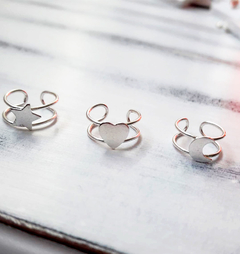 CUFF CUORE - ESTRELLA - LUNA (plata 925)