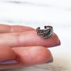 CUFF DOBLE HOJA (plata 925)