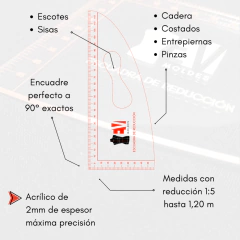 ESCUADRA DE REDUCCIÓN - ESCALA 1:5 - comprar online