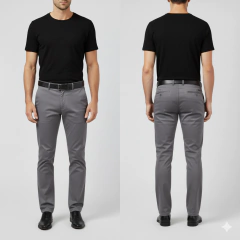 M174 - PANTALÓN CORTE CHINO - PAPEL - tienda online