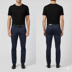 M174 - PANTALÓN CORTE CHINO - PAPEL - EV MOLDES