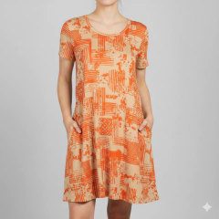 M077 - VESTIDO BOBO - DIGITAL - comprar online