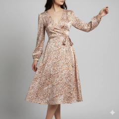 M113 - VESTIDO CRUZADO - PAPEL - comprar online