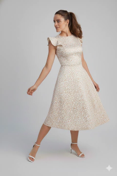 M114 - VESTIDO C/VOLADO - PAPEL - EV MOLDES