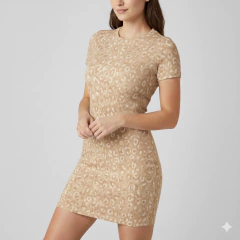 M075 - VESTIDO ENTALLADO - PAPEL - comprar online