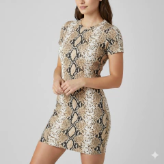 M075 - VESTIDO ENTALLADO - PAPEL