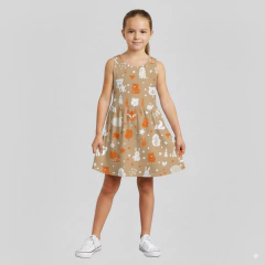 M033 - VESTIDO CON FRUNCES - PAPEL