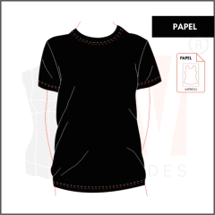 M006 - REMERA BÀSICA - PAPEL - comprar online