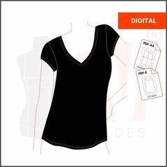 M012 - REMERA ESCOTE V - DIGITAL - comprar online
