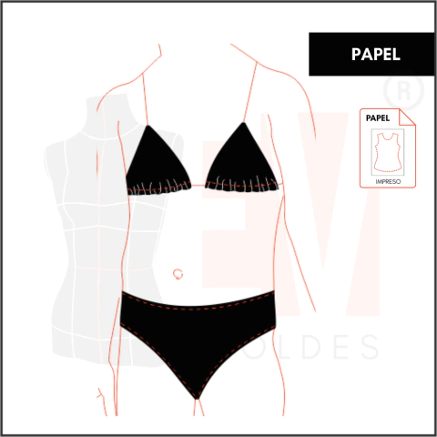 M042 - BIKINI TRIANGULO - PAPEL - comprar online