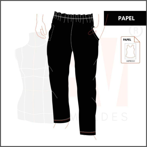 M069 - PANTALÓN JOGGING - PAPEL - comprar online