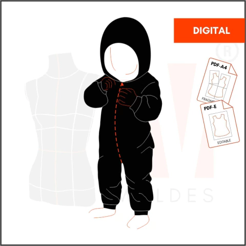 M071 - PIJAMA ENTERITO - DIGITAL - comprar online
