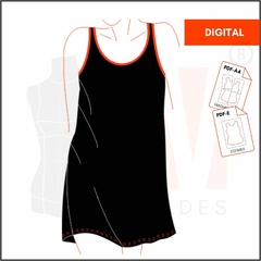 M076 - VESTIDO HOLGADO - DIGITAL - comprar online