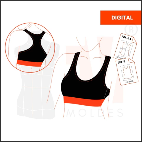 M083 - TOP DEPORTIVO - DIGITAL - comprar online