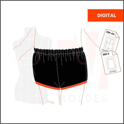 M084 - SHORT C/BOLSILLOS - DIGITAL - comprar online