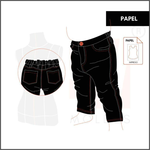 M086 - PANTALÓN JEAN - PAPEL - comprar online