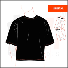M099 - REMERA BOXY FIT - DIGITAL - comprar online