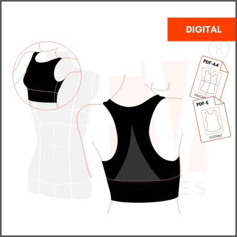 M157- TOP DEPORTIVO - DIGITAL - comprar online