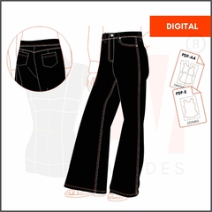 M191 - PANTALÓN WIDE LEG - DIGITAL - comprar online