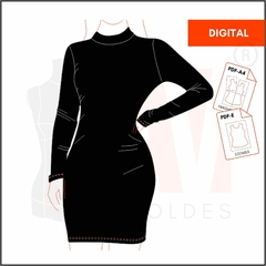 M192 - VESTIDO ELASTIZADO - DIGITAL - comprar online