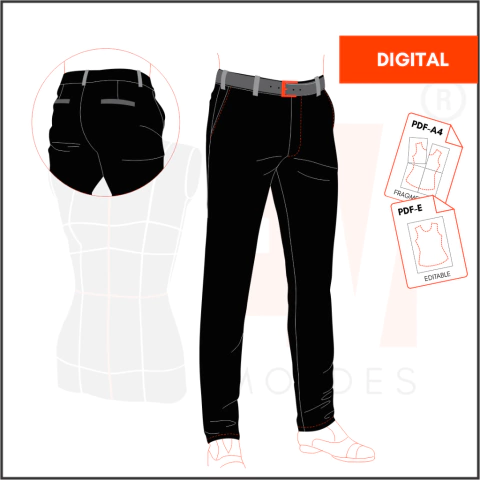 M174 - PANTALÓN CORTE CHINO - DIGITAL - comprar online