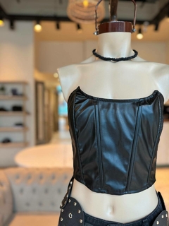 TOP CORSET ENGOMADO GAJOS
