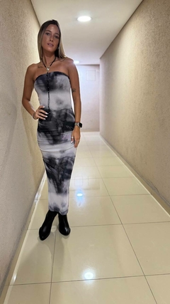 Vestido straple sublimado - comprar online