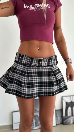 Skort tiro bajo escoses - comprar online